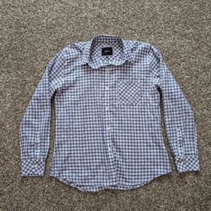 Rails Lightweight Plaid Button Down Shirt Size Medium Blue